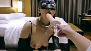 推特DOM窒息母狗驯化肛塞舔玩假屌口爆吞精